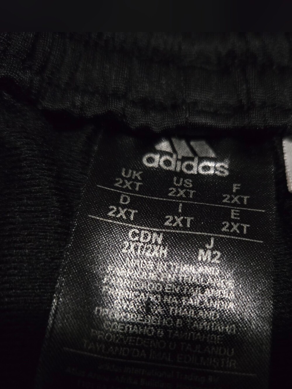 Adidas, Men's,Black Jogger Pants with White Side Stripes - Picture 9 of 16